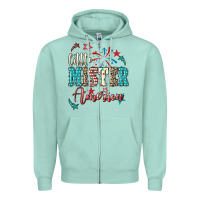 Seafoam Little mister America 4th of july Zipper Hoodie - HowdyJamesFarm