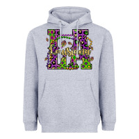 Heather Grey louisiana mardi gras Heavyweight Hoodie - OliviaCreatesArt