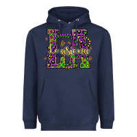 Navy louisiana mardi gras Heavyweight Hoodie - OliviaCreatesArt
