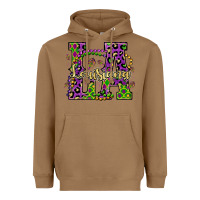 Toasted Coconut louisiana mardi gras Heavyweight Hoodie - OliviaCreatesArt