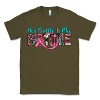 Army Green her battle is my battle Classic Tee - JahusDesignShop