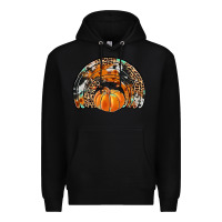Black western pumpkin fall rainbow Premium Hoodie - JahusDesignShop