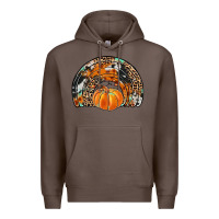 Coffee western pumpkin fall rainbow Premium Hoodie - JahusDesignShop