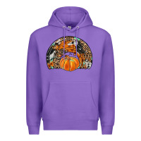Purple western pumpkin fall rainbow Premium Hoodie - JahusDesignShop