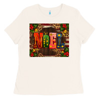 Noel Mistletoe Christmas Ladies Tee | Teevron
