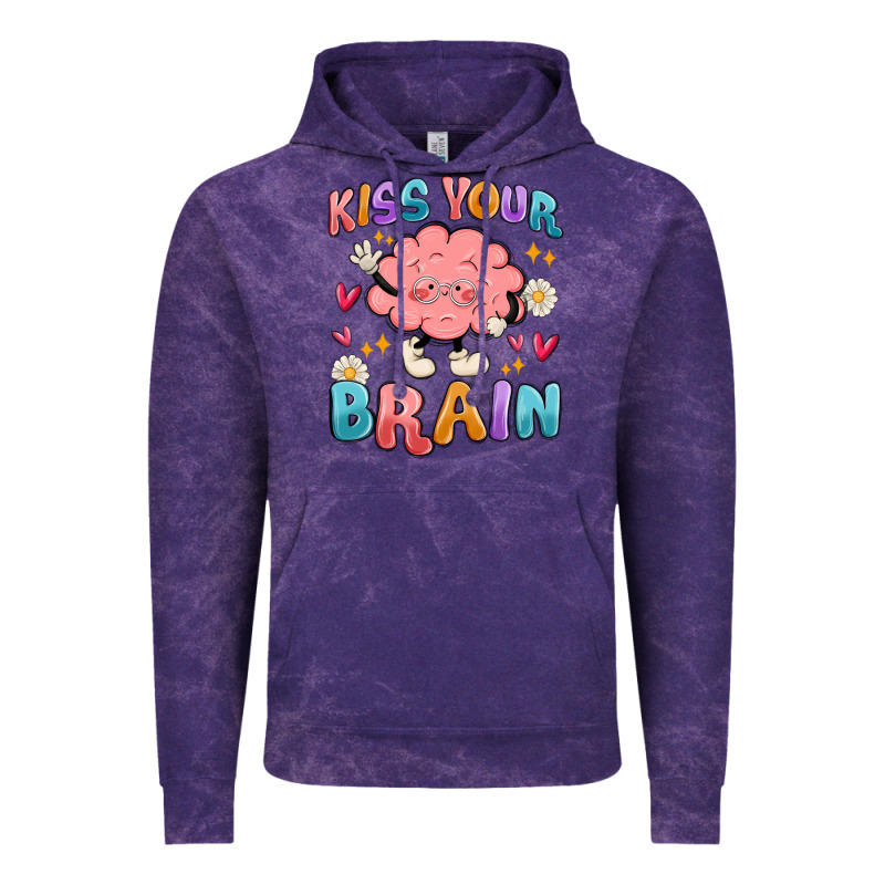Kiss Your Brain Vintage Hoodie by MaliasSmallBusiness | Teevron