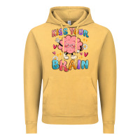 Vintage Mustard kiss your brain Vintage Hoodie - MaliasSmallBusiness