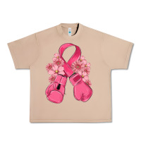Burro breast cancer with boxing gloves Urban Heavy Tee - MaliasSmallBusiness