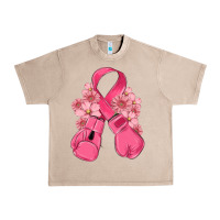 French Oak breast cancer with boxing gloves Urban Heavy Tee - MaliasSmallBusiness