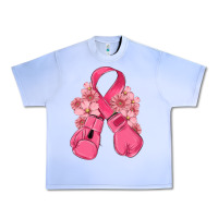 Grape Ice breast cancer with boxing gloves Urban Heavy Tee - MaliasSmallBusiness