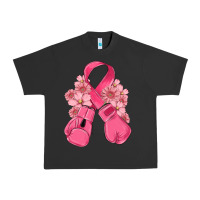 Breast Cancer With Boxing Gloves Urban Heavy Tee | Teevron