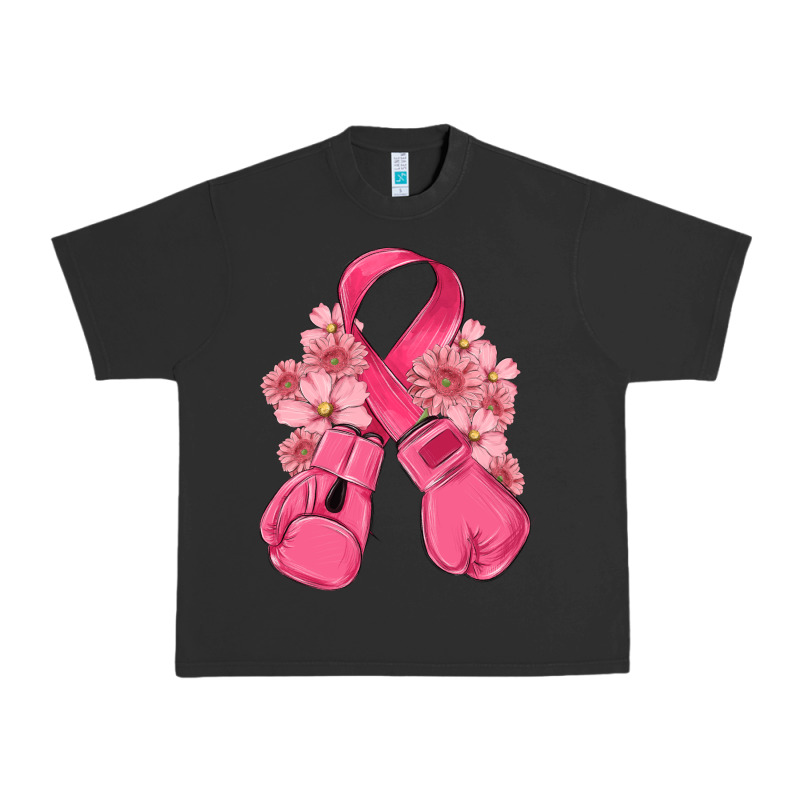 Breast Cancer With Boxing Gloves Urban Heavy Tee by MaliasSmallBusiness | Teevron