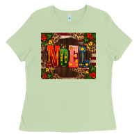 Matcha noel mistletoe Christmas Ladies Tee - AdoDesignShop