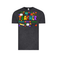 Vintage Black teacher crayons kids caffeine Vintage Tee - NancyCooperArtShop