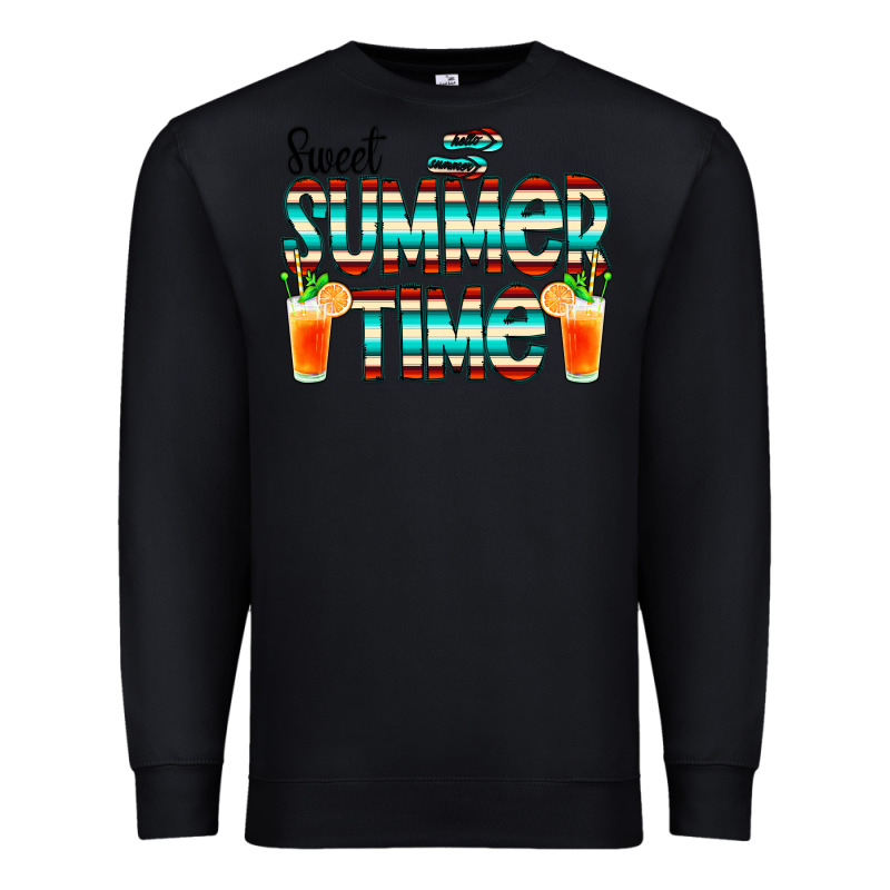 Sweet Summer Time Cocktail Premium Sweatshirt by CowCowDesign | Teevron