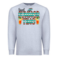 Heather Grey sweet summer time cocktail Premium Sweatshirt - CowCowDesign