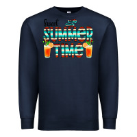 Navy sweet summer time cocktail Premium Sweatshirt - CowCowDesign