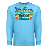Ocean Blue sweet summer time cocktail Premium Sweatshirt - CowCowDesign