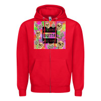 Red straight outta fucks to give Zipper Hoodie - TumblerDesignByShophia