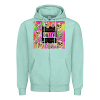 Seafoam straight outta fucks to give Zipper Hoodie - TumblerDesignByShophia