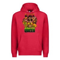 Cardinal Black queen afro Premium Hoodie - HowdyJamesFarm