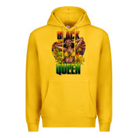 Lemon Black queen afro Premium Hoodie - HowdyJamesFarm