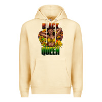 Pina Colada Black queen afro Premium Hoodie - HowdyJamesFarm