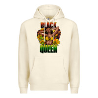 Sandshell Black queen afro Premium Hoodie - HowdyJamesFarm