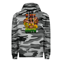 Slate Camo Black queen afro Premium Hoodie - HowdyJamesFarm