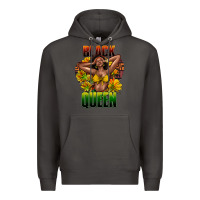 Smoke Black queen afro Premium Hoodie - HowdyJamesFarm