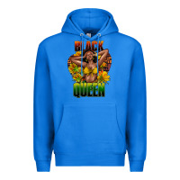 True Royal Black queen afro Premium Hoodie - HowdyJamesFarm
