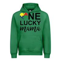 Emerald one lucky mama Urban Hoodie - CowhideDigitalArt