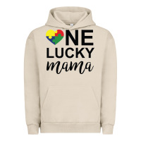 Pigment French Oak one lucky mama Urban Hoodie - CowhideDigitalArt
