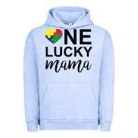 Pigment Grape Ice one lucky mama Urban Hoodie - CowhideDigitalArt