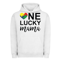Pigment Lunar Rock one lucky mama Urban Hoodie - CowhideDigitalArt