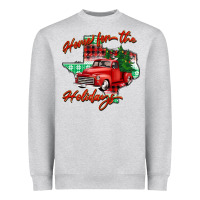 Heather Grey home for the holidays texas Heavyweight Sweatshirt - BarkalooDesign