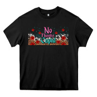 Black no thanks cupid Heavy Core Tee - AdoDesignShop