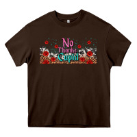 Chocolate Brown no thanks cupid Heavy Core Tee - AdoDesignShop