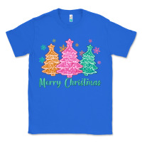 True Royal merry christmas glitter trees Classic Tee - MaliasSmallBusiness