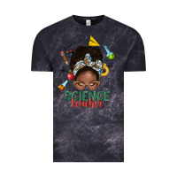 Cloud Black science teacher afro messy bun Vintage Tee - NancyCooperArtShop
