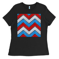 Black Glitter 4th of July Seamless Pattern Ladies Tee - BundleAndBundleShop