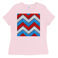 Bubblegum Pink Glitter 4th of July Seamless Pattern Ladies Tee - BundleAndBundleShop