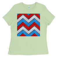 Matcha Glitter 4th of July Seamless Pattern Ladies Tee - BundleAndBundleShop