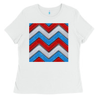 Glitter 4th Of July Seamless Pattern Ladies Tee | Teevron