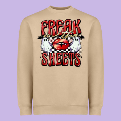 Freak In The Sheets Heavyweight Sweatshirt Designed By Barkaloodesign