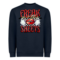 Navy freak in the sheets Heavyweight Sweatshirt - BarkalooDesign