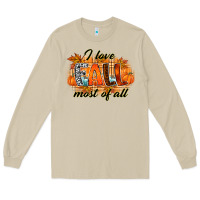 Mushroom i love fall most of all Long Sleeve Tee - RacoonDesign