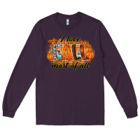 Plum i love fall most of all Long Sleeve Tee - RacoonDesign