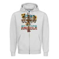 She Loves Jesus And America Too Sunflower Zipper Hoodie | Teevron