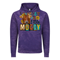 Cloud Purple just a little moody with cow Vintage Hoodie - NancyCooperArtShop
